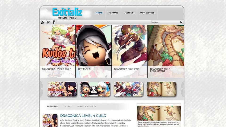 Exitializ Website Rework 2011
